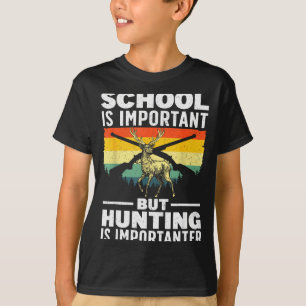 Hirschjagd-Kunst für Kinder Jungen Wildlife Hunter T-Shirt