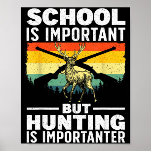 Hirschjagd-Kunst für Kinder Jungen Wildlife Jäger Poster