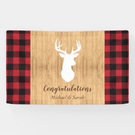 Hirschjagd-Lodge Kinderdusche Antler Banner