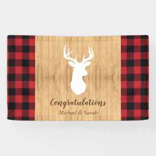 Hirschjagd-Lodge Kinderdusche Antler Banner
