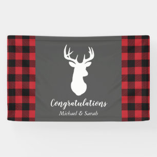 Hirschjagd-Lodge Kinderdusche Antler Banner