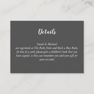 Hirschjagd-Lodge Kinderdusche Antler Begleitkarte