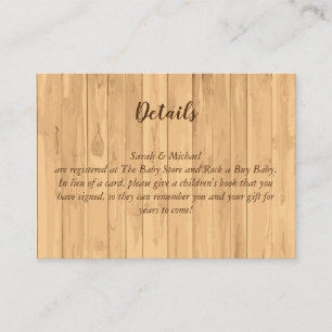 Hirschjagd-Lodge Kinderdusche Antler Begleitkarte