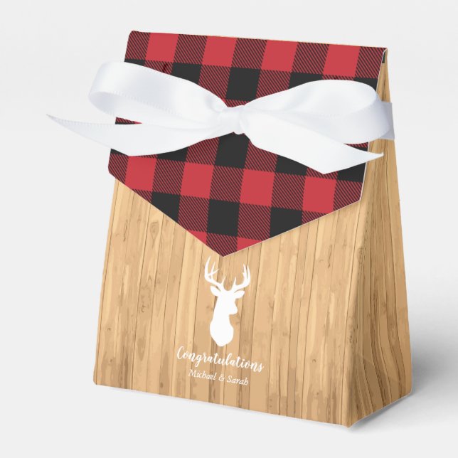 Hirschjagd-Lodge Kinderdusche Antler Geschenkschachtel (Vorderseite)