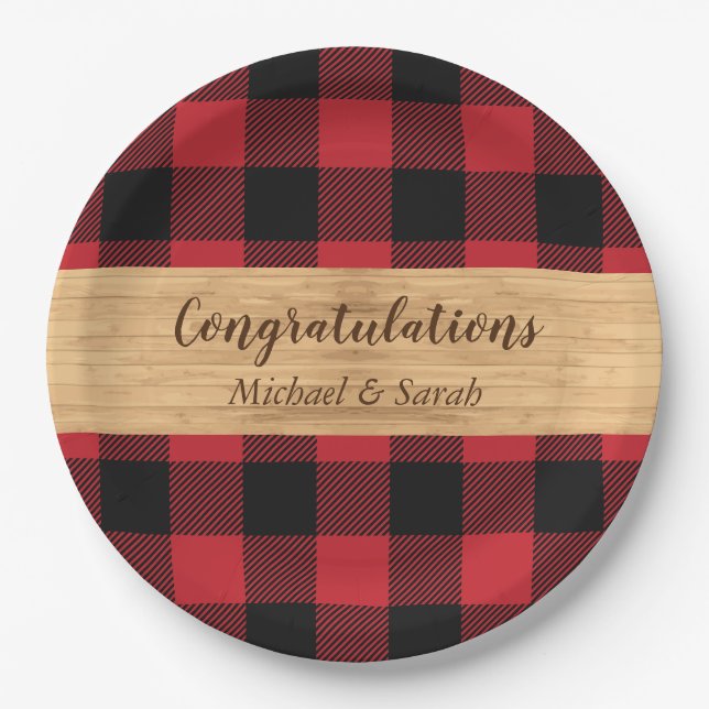 Hirschjagd-Lodge Kinderdusche Antler Pappteller (Vorderseite)