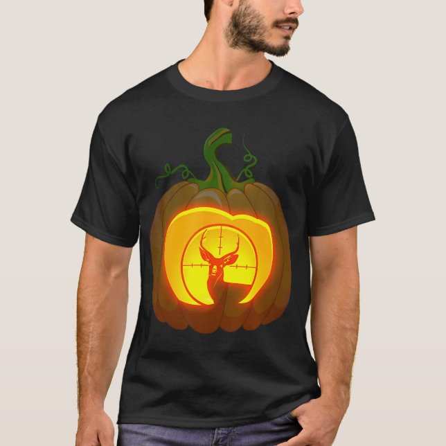 Hirschjagd Pumpkin Halloween Shirt (Vorderseite)