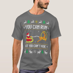 Hirschjagd Santa Jäger hässlicher Weihnachtspullov T-Shirt