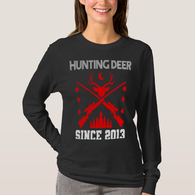 Hirschjagd seit 2013 T-Shirt (Vorderseite)