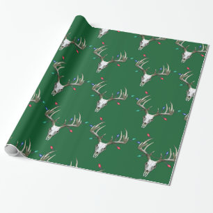 Hirschjagd Weihnachtsleuchten in Antlers Wrapping Geschenkpapier