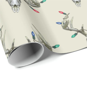 Hirschjagd Weihnachtsleuchten in Antlers Wrapping Geschenkpapier