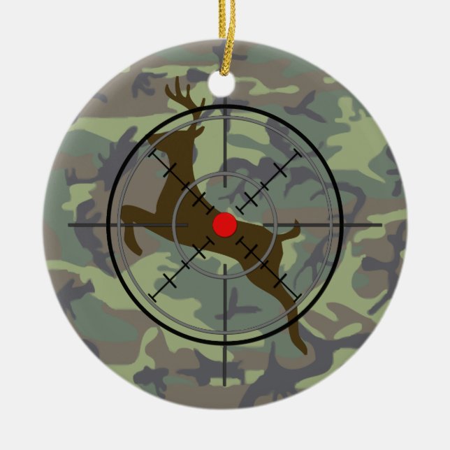 Hirschjagd Weihnachtsschmuck (Vorne)