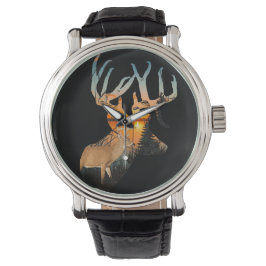 Hirschjagd, Whitetail Buck Armbanduhr