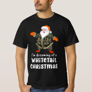 Hirschjagd Whitetail Weihnachtsfeiertage Camouflag T-Shirt