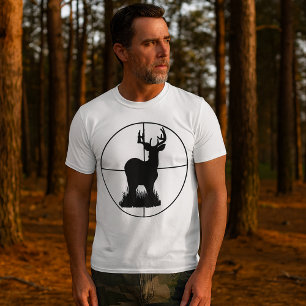 Hirschjagd-Ziel-Silhouette T-Shirt