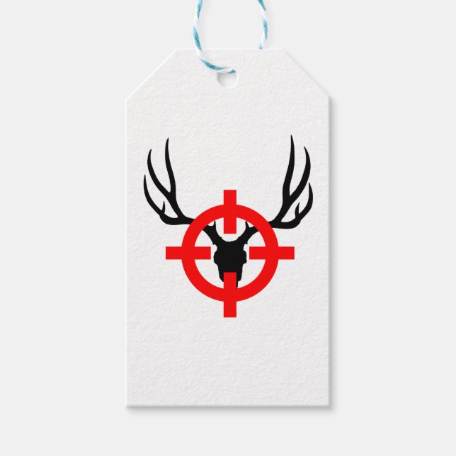 Hirschjäger - Bullseye Geschenkanhänger (Vorderseite)