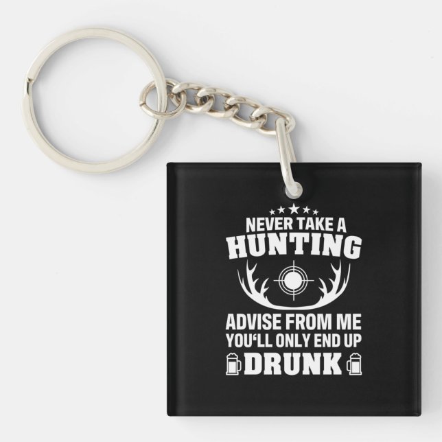 Hirschjäger trinken schlüsselanhänger (Vorderseite)