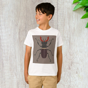 Hirschkäfer Fett Minimalistisches Insekt T-Shirt