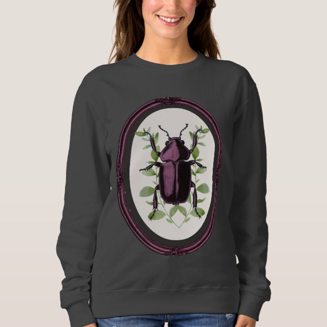 Hirschkäfer im Rahmen Sweatshirt (Vorderseite)