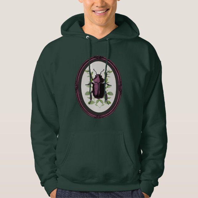 Hirschkäfer in Rahmen Hoodie (Vorderseite)