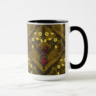 Hirschkäfer und Farne Tasse