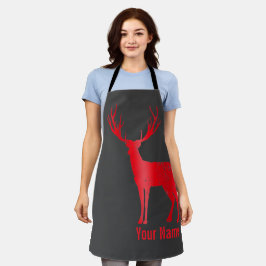 Hirschkhalet Antlers Retro Stag Antlers Vintag Schürze