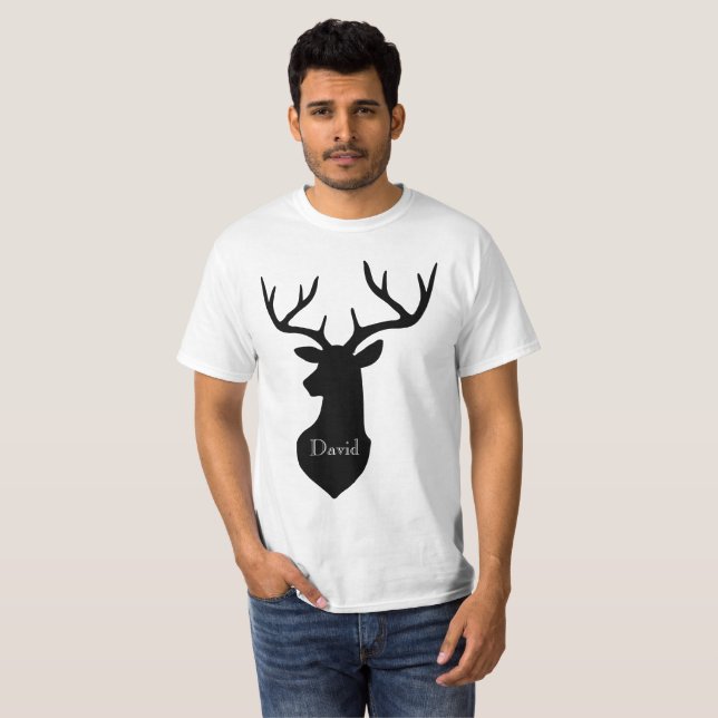 Hirschkopf Buck T-Shirt (Vorne ganz)