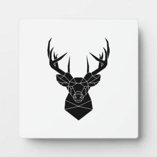 Hirschkopf Geometric ai File Deer Silhouette Stag  Fotoplatte
