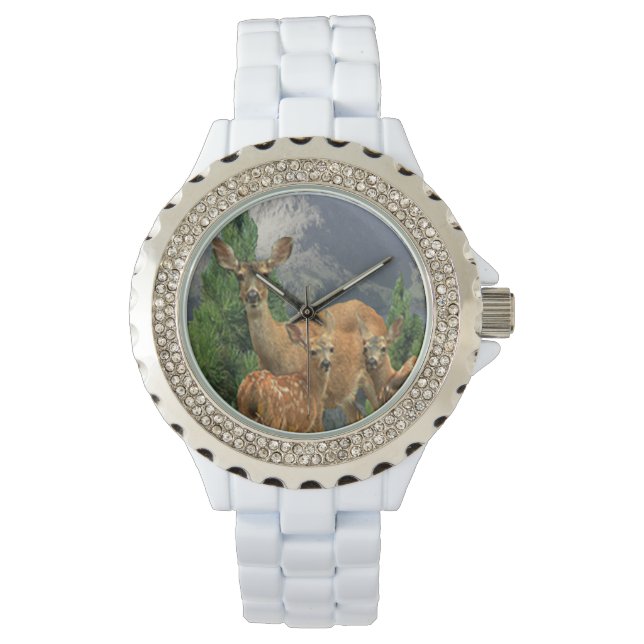 Hirschkunst Armbanduhr (Vorderseite)