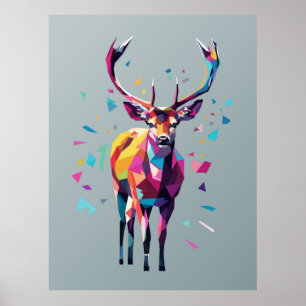 Hirschkunst Pop Poster