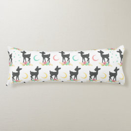 Hirschmuster, Baby Deer, Boho, Blume, Mond Seitenschläferkissen