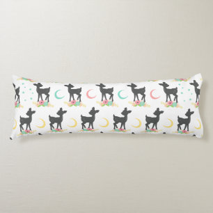 Hirschmuster, Baby Deer, Boho, Blume, Mond Seitenschläferkissen