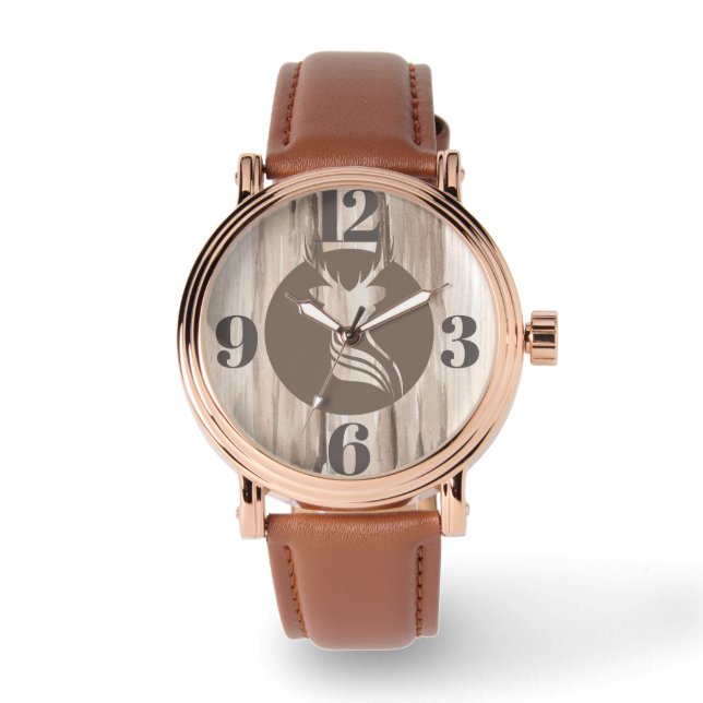 Hirschpfade Armbanduhr (Vorderseite)