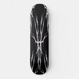 Hirschschädel-Stamm Tattoo Design - weiß auf schwa Skateboard
