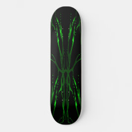 Hirschschädel - Tattoo - grün Skateboard
