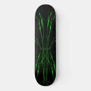 Hirschschädel - Tattoo - grün Skateboard