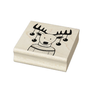 Hirschweih Gummistempel