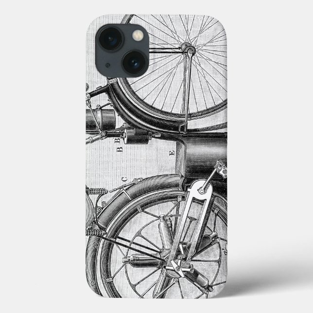 Hirse-Motorrad, 1895 Case-Mate iPhone Hülle (Rückseite)