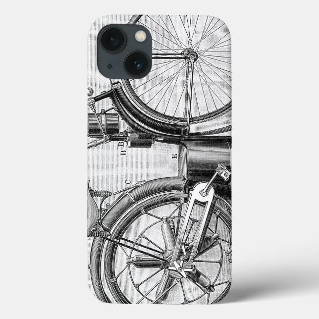 Hirse-Motorrad, 1895 Case-Mate iPhone Hülle (Rückseite)