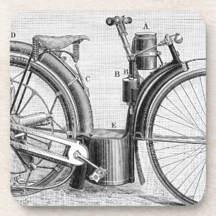 Hirse-Motorrad, 1895 Getränkeuntersetzer