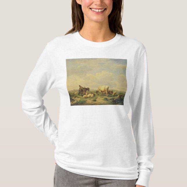 Hirt und Herde, c.1880 T-Shirt (Vorderseite)
