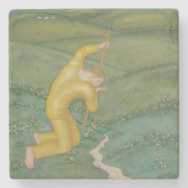 Hirte auf seinem Feld (von Eugeniusz Zak) Steinuntersetzer