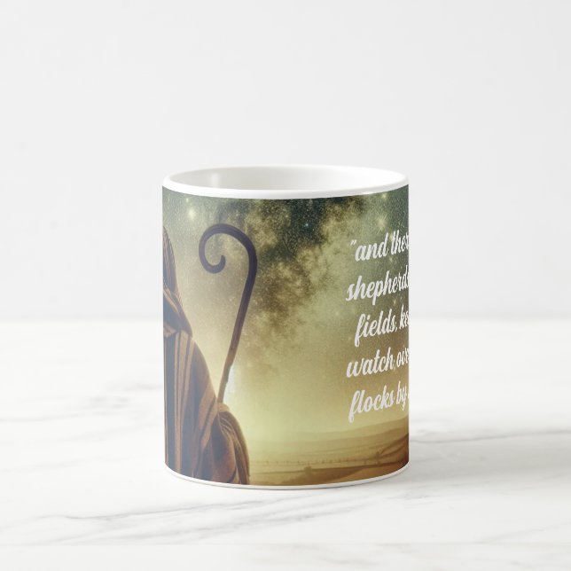 Hirte beobachtet Herde Bibelszene Kaffeetasse (Mittel)