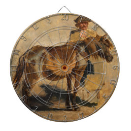 Hirte mit Pferd (Pferde) Dartscheibe