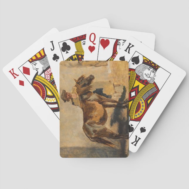 Hirte mit Pferd (Pferde) Spielkarten (Rückseite)