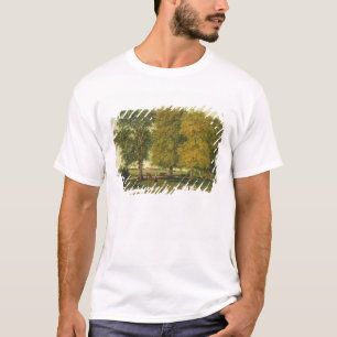 Hirte mit Vieh unter herbstlichen Bäumen T-Shirt