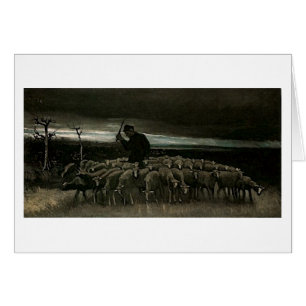 Hirte, Schleuse von Sheep Van Gogh Fine Art