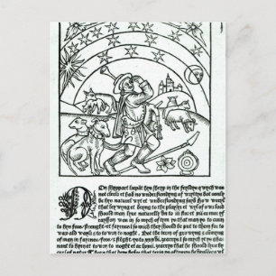 Hirte unter Sonne, Mond und Sternen Postkarte