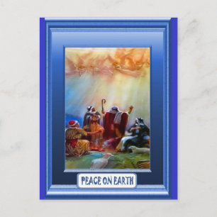 Hirten auf dem Hügel Postkarte