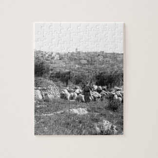 Hirten hüten Herden in der Nähe von Bethlehem Puzzle