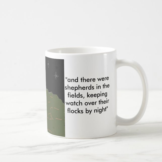 Hirten mit Schriftzügen Kaffeetasse (Rechts)